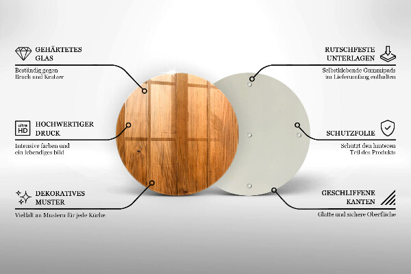 Tocător de bucătărie Scanduri de lemn