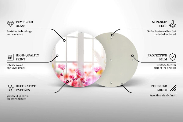 Tocător de bucătărie Lunca de flori