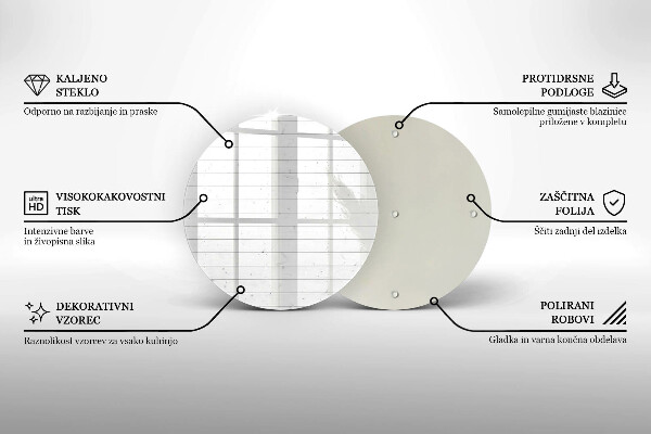 Tocător de bucătărie Placi moderne luminoase