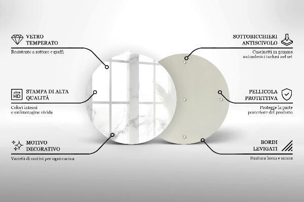 Tocător de bucătărie Marmură modernă