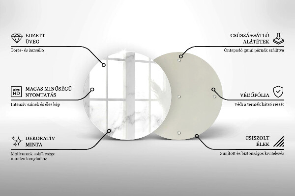 Tocător de bucătărie Marmură modernă