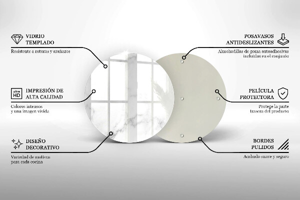 Tocător de bucătărie Marmură modernă