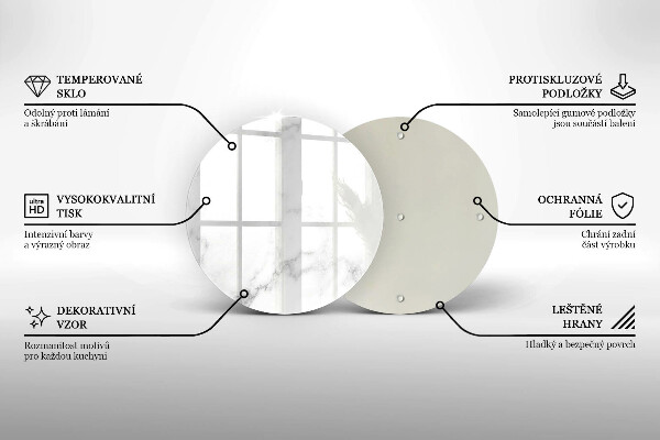 Tocător de bucătărie Marmură modernă