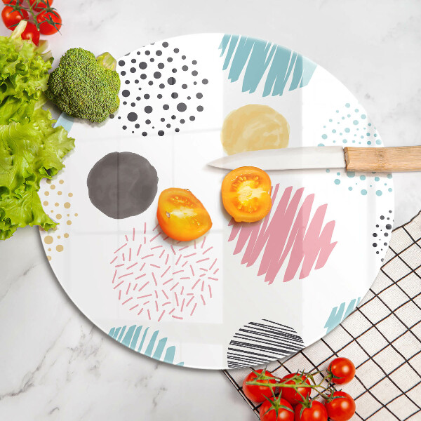 Tocător de bucătărie Forme pictate