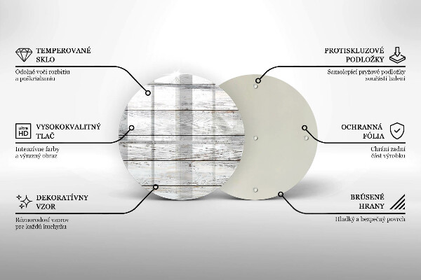 Tocător de bucătărie Scânduri de lemn strălucitoare