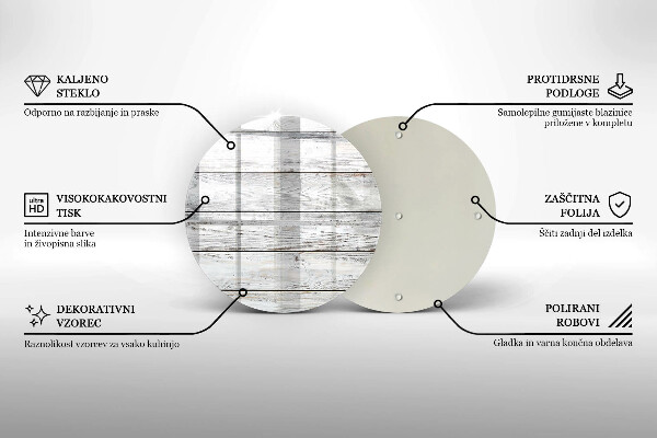 Tocător de bucătărie Scânduri de lemn strălucitoare