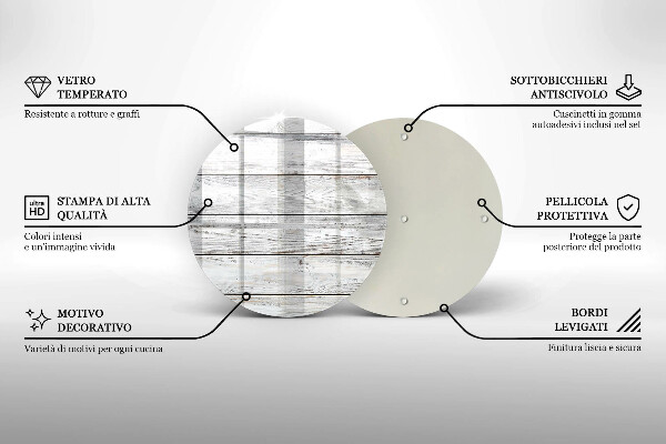 Tocător de bucătărie Scânduri de lemn strălucitoare