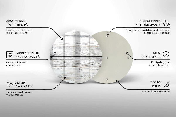 Tocător de bucătărie Scânduri de lemn strălucitoare