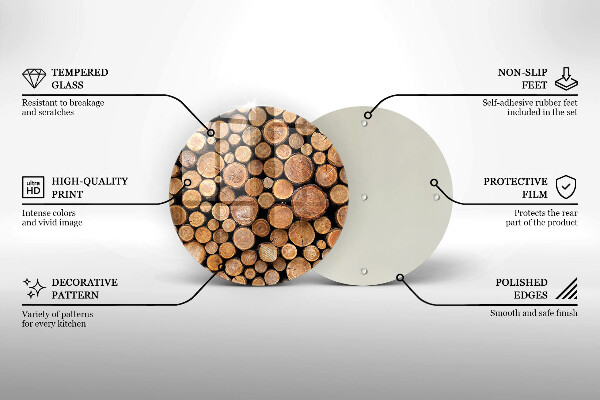 Tocător de bucătărie Trunchiuri de copaci