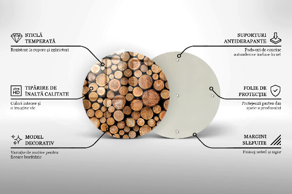 Tocător de bucătărie Trunchiuri de copaci