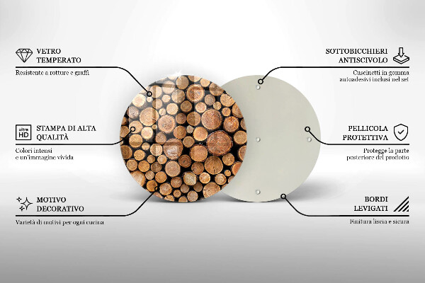 Tocător de bucătărie Trunchiuri de copaci