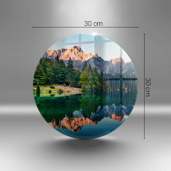 Tocător de bucătărie Pădure și lac de munte