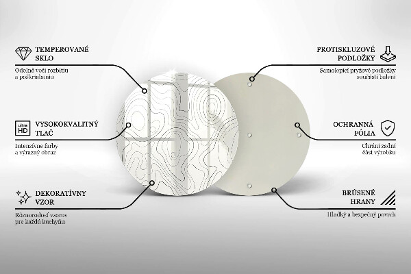 Tocător de bucătărie Design de artă în linie
