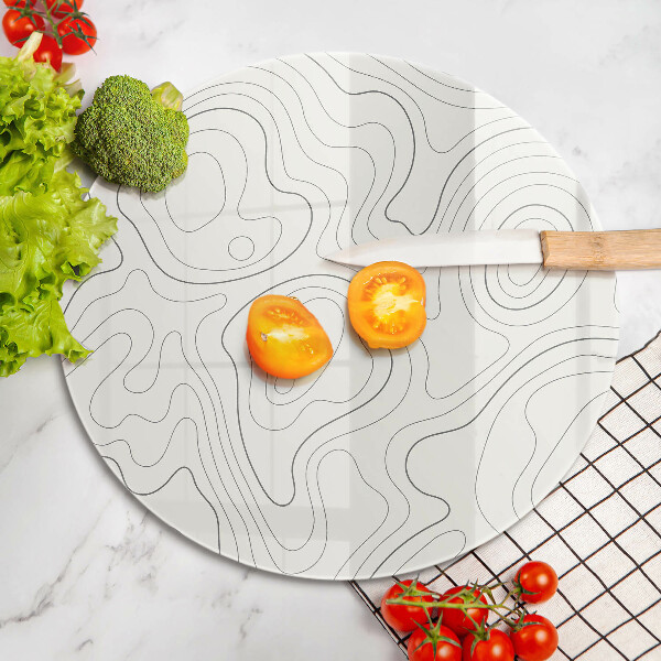 Tocător de bucătărie Design de artă în linie