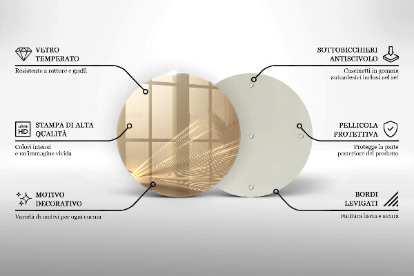 Tocător de bucătărie Abstracția modernă