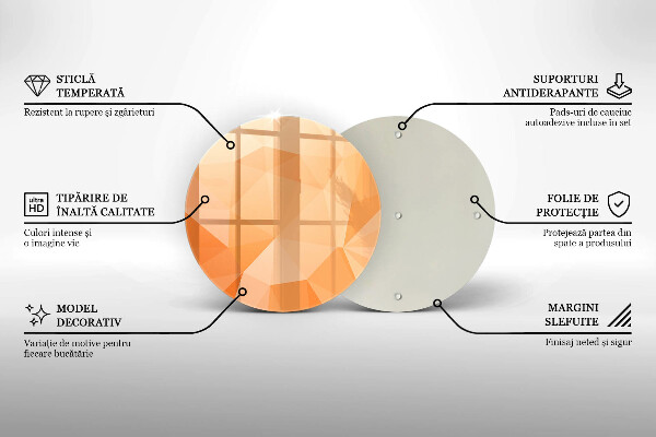 Tocător de bucătărie Fundal geometric