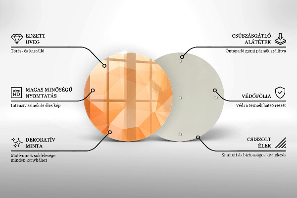 Tocător de bucătărie Fundal geometric