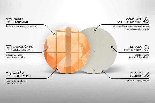 Tocător de bucătărie Fundal geometric
