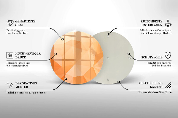 Tocător de bucătărie Fundal geometric