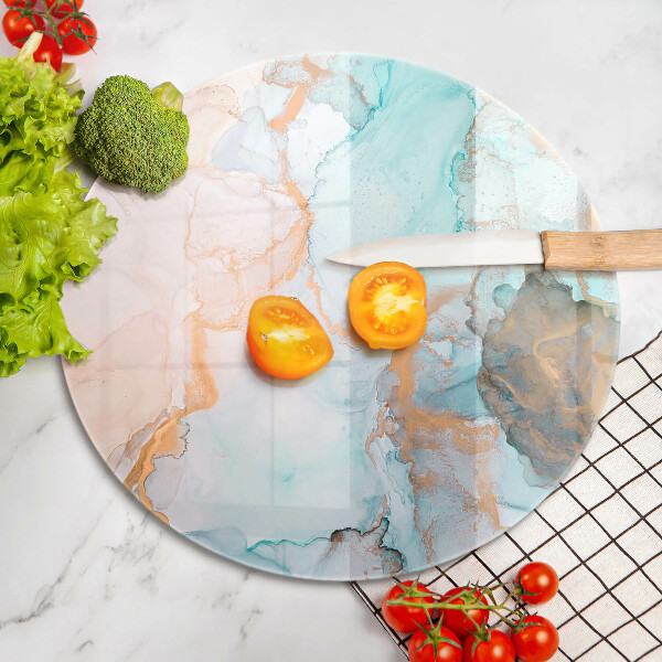 Tocător de bucătărie Abstracția din marmură