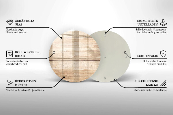 Tocător de bucătărie Scanduri de lemn