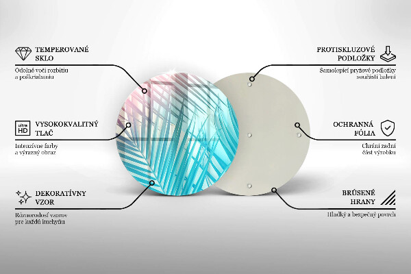 Tocător de bucătărie Frunze pastelate