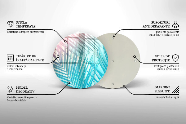 Tocător de bucătărie Frunze pastelate