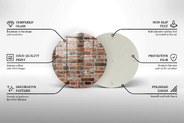 Tocător de bucătărie Zid vechi de cărămidă