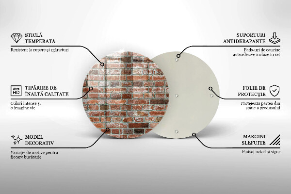 Tocător de bucătărie Zid vechi de cărămidă