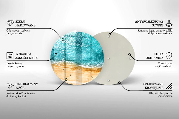 Tocător de bucătărie Plaja mal si mare