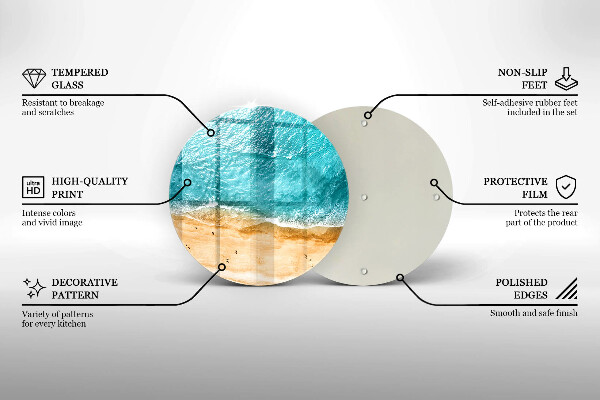 Tocător de bucătărie Plaja mal si mare