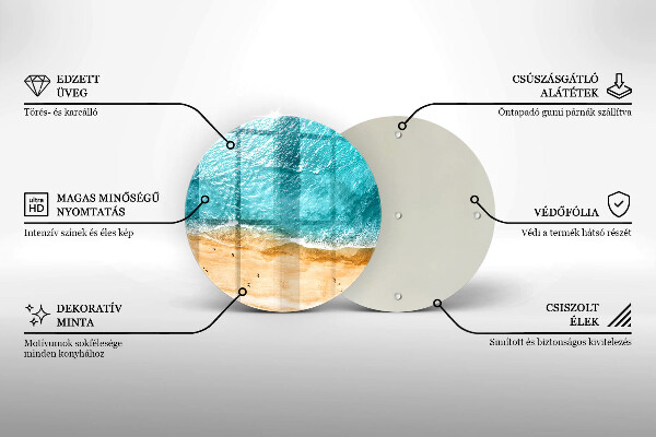 Tocător de bucătărie Plaja mal si mare