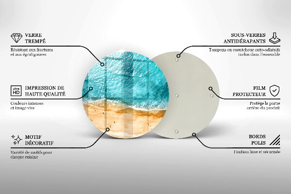 Tocător de bucătărie Plaja mal si mare
