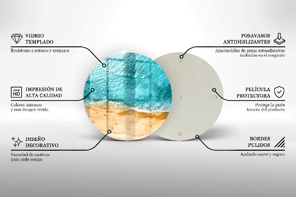 Tocător de bucătărie Plaja mal si mare