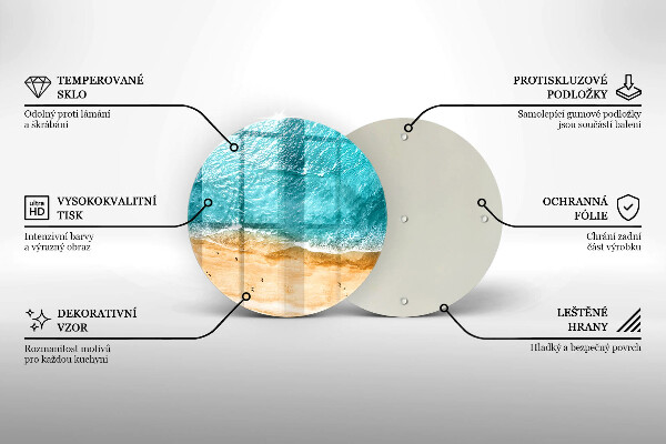 Tocător de bucătărie Plaja mal si mare