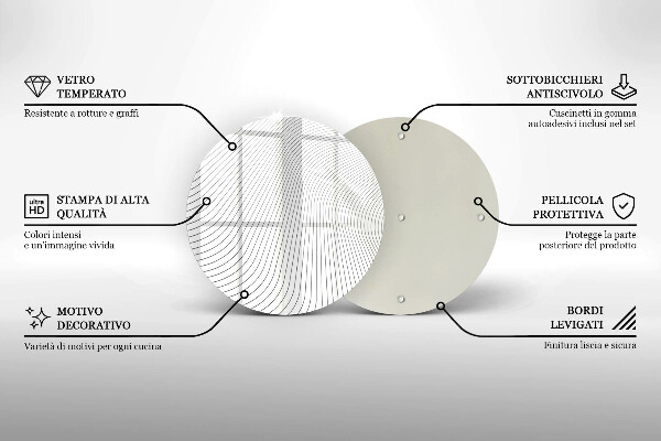 Tocător de bucătărie Model de linii moderne
