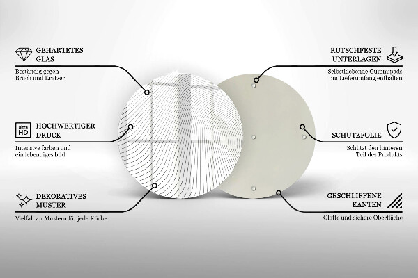 Tocător de bucătărie Model de linii moderne