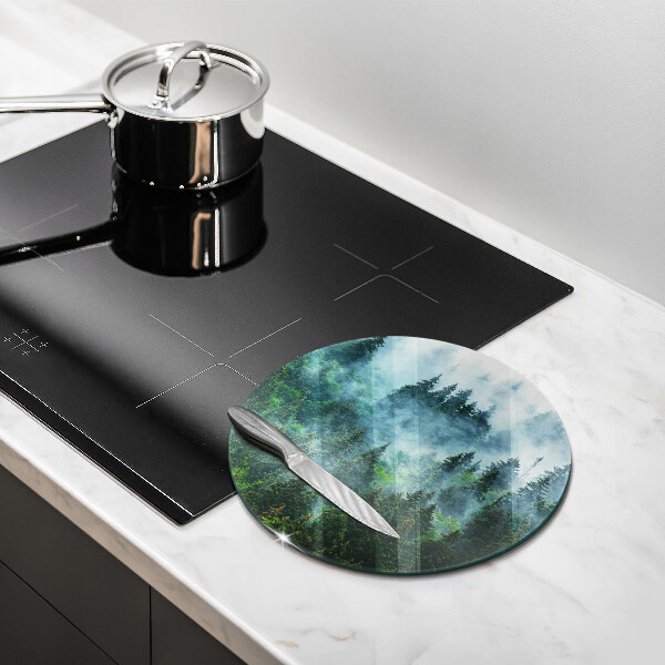 Tocător de bucătărie Pădure în ceață