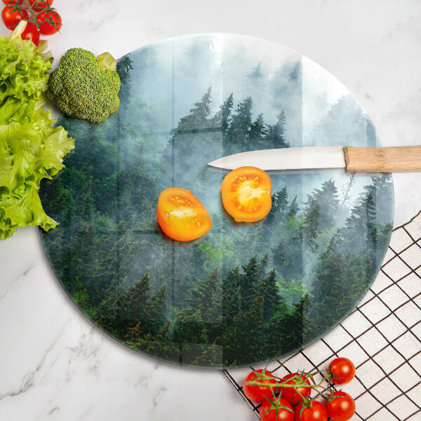 Tocător de bucătărie Pădure în ceață