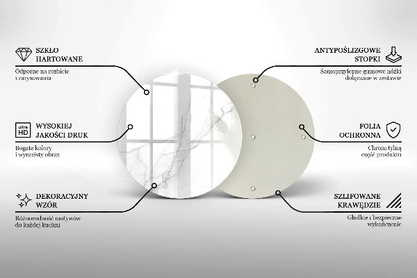 Tocător de bucătărie Marmură albă delicată