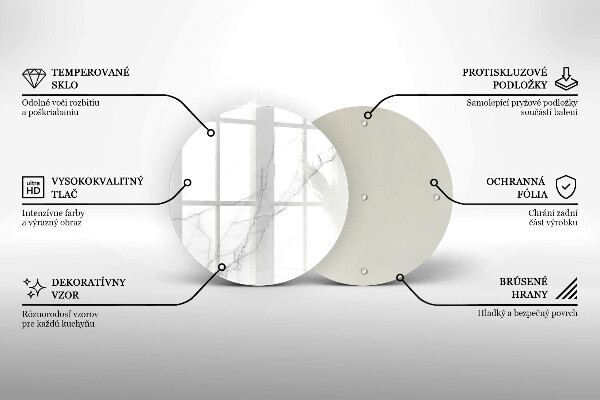 Tocător de bucătărie Marmură albă delicată
