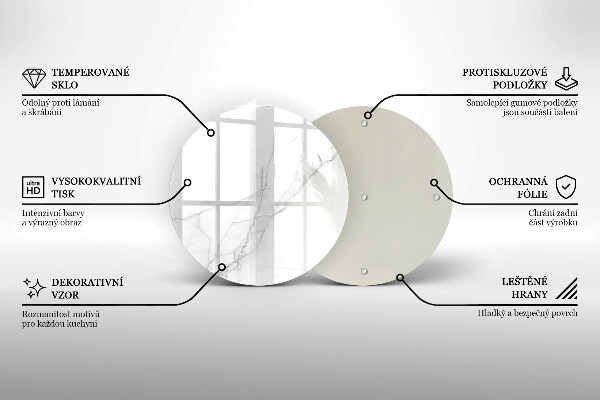 Tocător de bucătărie Marmură albă delicată