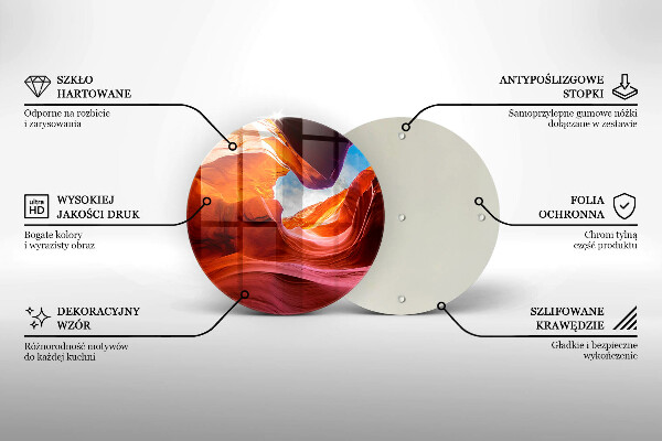 Tocător de bucătărie Peisaj de stânci canion