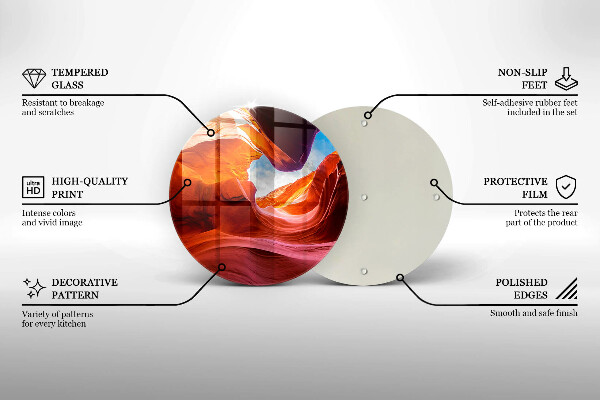 Tocător de bucătărie Peisaj de stânci canion
