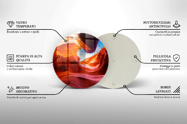 Tocător de bucătărie Peisaj de stânci canion
