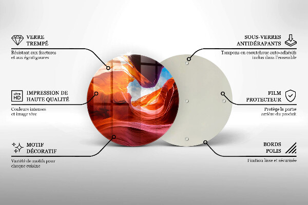 Tocător de bucătărie Peisaj de stânci canion
