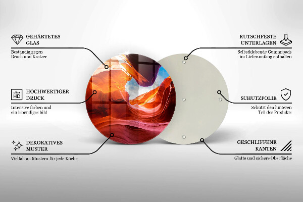 Tocător de bucătărie Peisaj de stânci canion