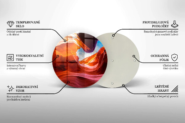 Tocător de bucătărie Peisaj de stânci canion