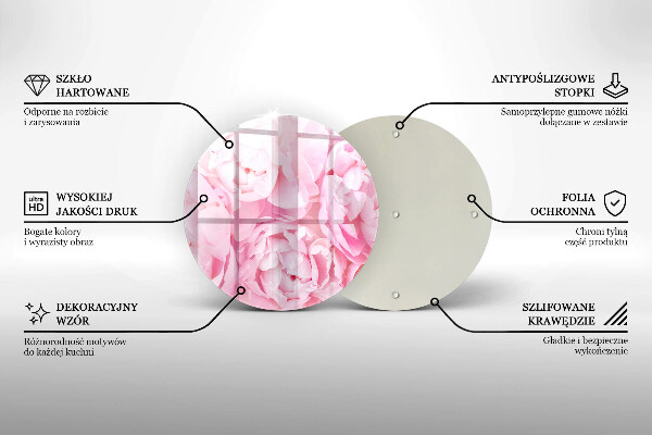 Tocător de bucătărie Bujori delicati