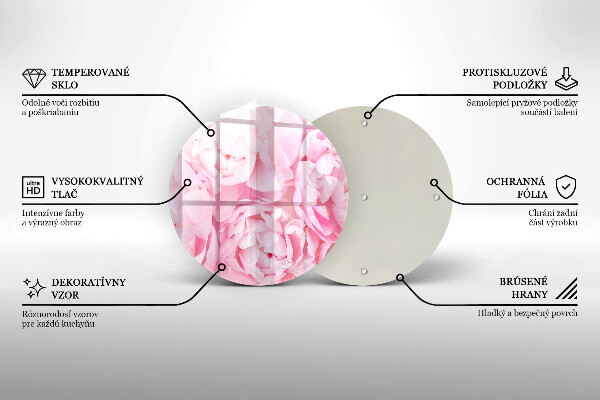 Tocător de bucătărie Bujori delicati